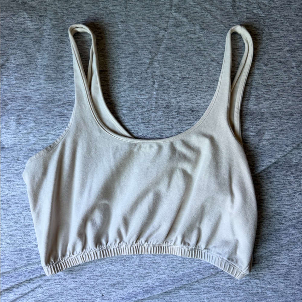 Topshop Cream Scoop Bralette